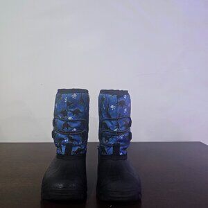 Rocky W22 Winter boots for Kid, Size 7, Black and Blue in color